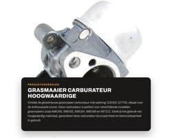Dailygoods- Carburateur Gloednieuw - Grasmaaier - Pakking 122H02/127702 - Onderdeel 696160/696162/696164/696166 - Hoogwaardig Materiaal - Duurzaam - Grasmaaieronderdeel