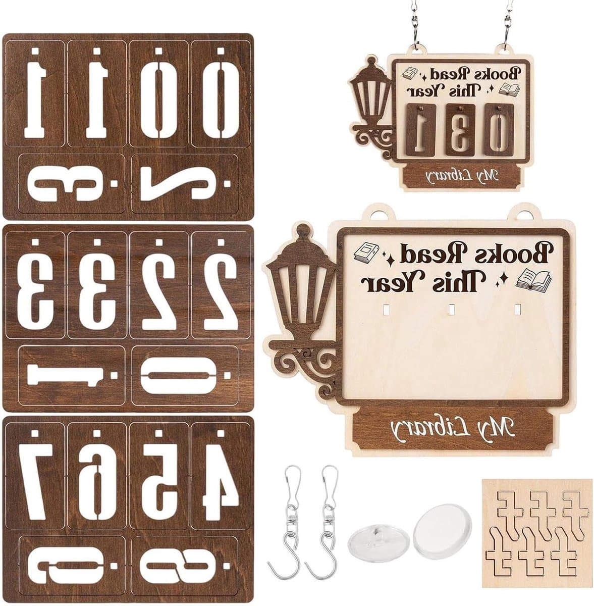Read Book Counter | Reading Accessories - Book Reading Counter, for Library Coin Club Readers Teachers Students Writers — afbeelding 1