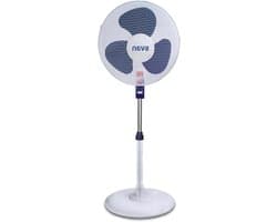 Vloerstaande Ventilator - Staande Fan - Kamertemperatuur Reguleren - DC Motor - 40 cm - Wit Blauw