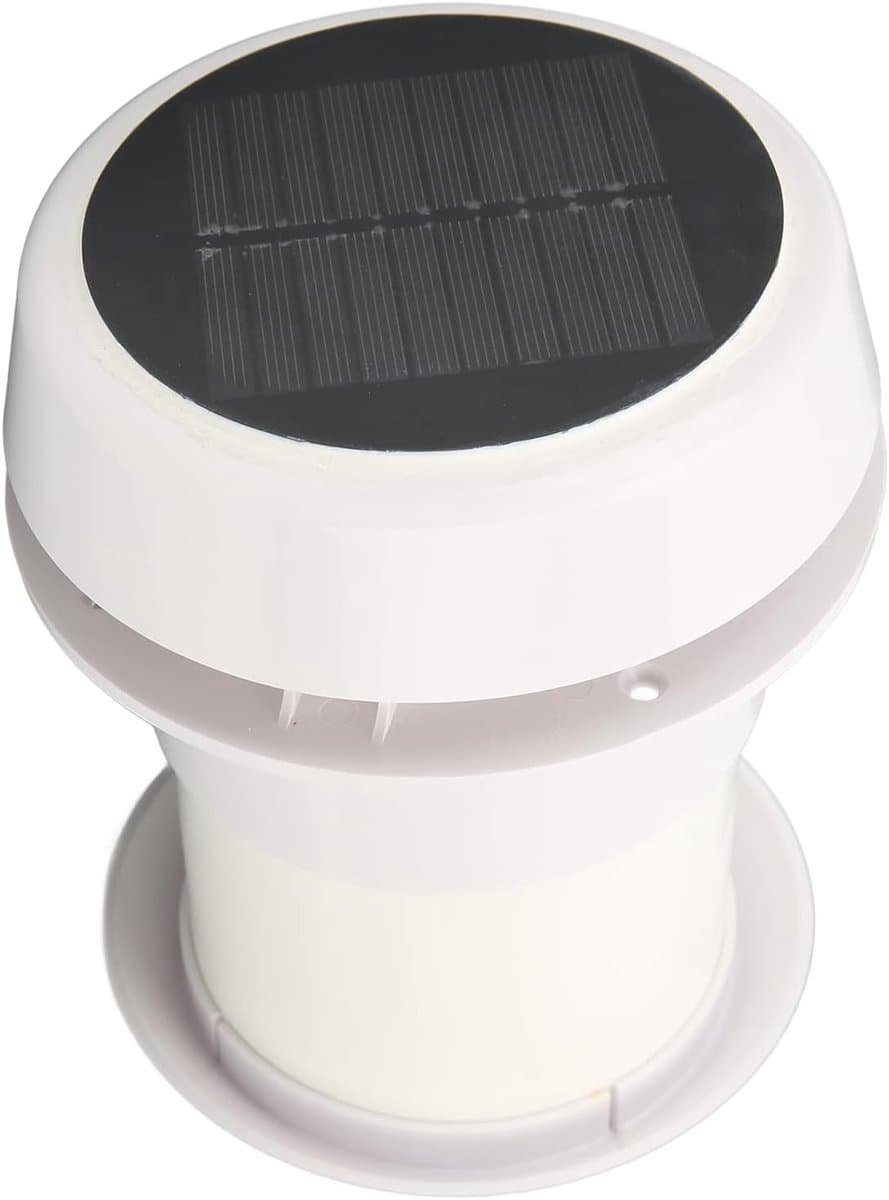 DC12V Camper Dakventilator, Stille Zonne Afzuigventilator, Geschikt voor Campers, Caravans & Jachten — afbeelding 1