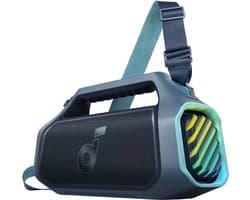 soundcore Boom 2 Plus Buitenluidspreker - Bluetooth - 140W - 2+2 kanalen - BassUp 2.0 - 20 uur - Snel opladen - IPX7 - Waterdicht - RGB-verlichting - USB-C - Powerbank - Voor kamperen - Strand - Tuin - Blauw