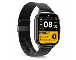 Smartwatch - Smartwatches - Stappenteller - Sporthorloge - Smart watch - Activity Tracker - Dames en Heren - Zwart