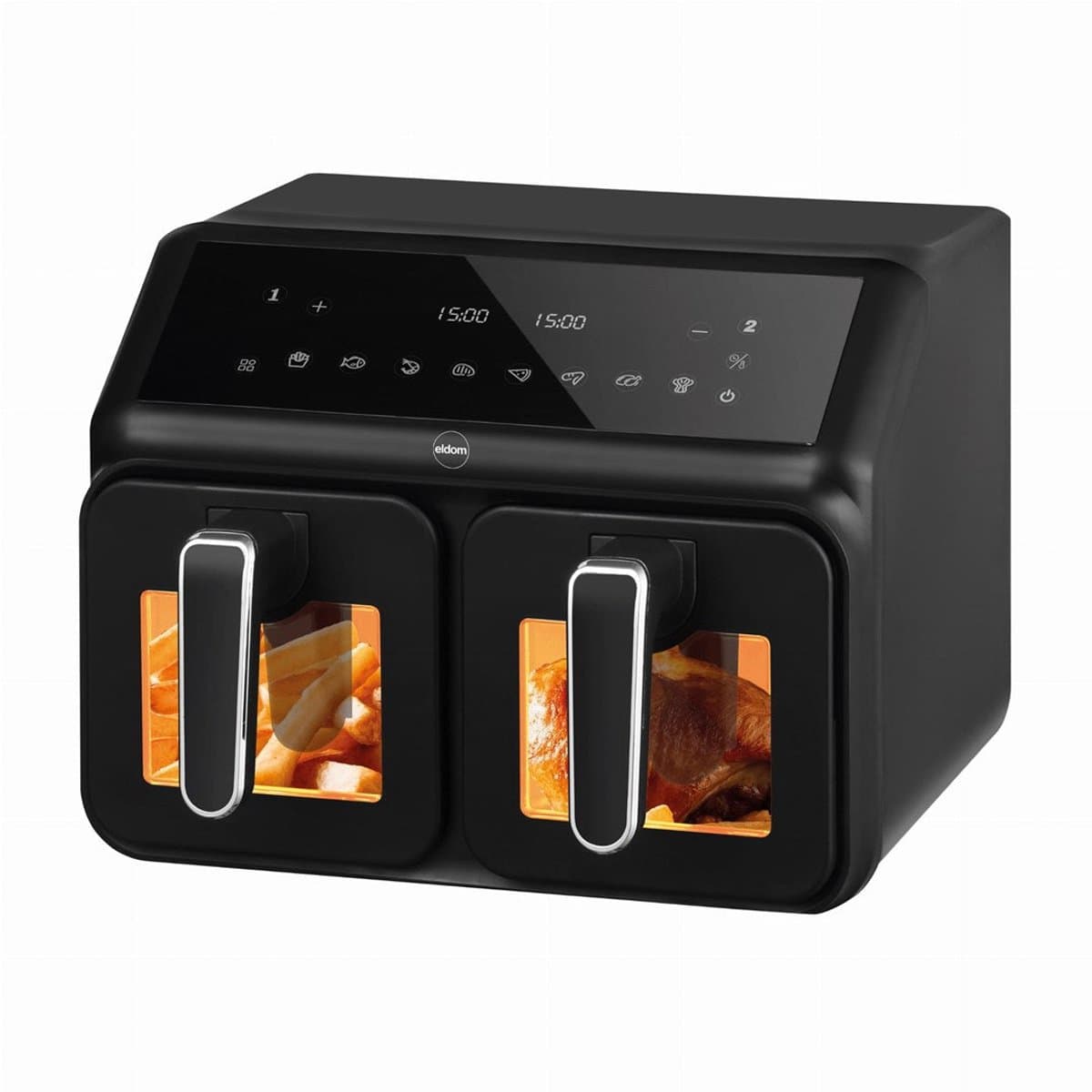 Double fat-free fryer 2200 W capacity 8 l LED display — afbeelding 1