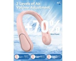 Oplaadbare Draagbare Mini Ventilator - USB, 360° Koeling, 3 Snelheden, Stil Ontwerp voor Thuis, Kantoor en Reizen