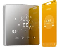 Slimme WIFI Thermostaat voor Vloerverwarming en Waterverwarming - Compatibel met Alexa en Google