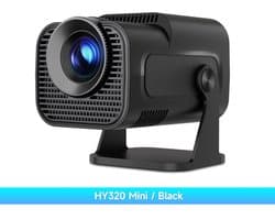 TrendWave 180 ° Draaibare Projector - HD 1080P Beamer - 4K - WIFi BT5.0 - Auto Focus - Smart Home Theater Video - Mini Beamer