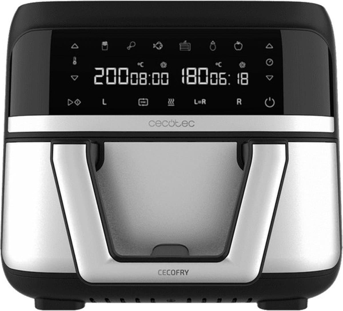 Cecotec Cecofry Dual 9000 2850w 9l Airfryer Zwart 9 Liters / EU Plug 220V — afbeelding 1