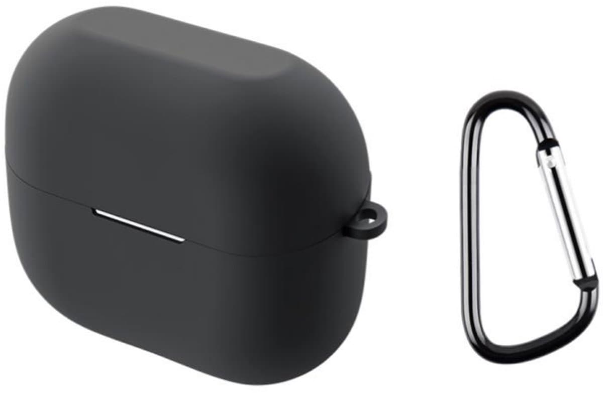 Telestore - hoesje geschikt voor Samsung Galaxy Buds3 FE / Buds 3 / 3 Pro soft case cover - grijs - TPU hoesje Beschermhoes - Samsung Galaxy Buds3 FE / Buds 3 / 3 Pro Cover - Buds3 hoesje - gel hoesje met sleutelhanger — afbeelding 1