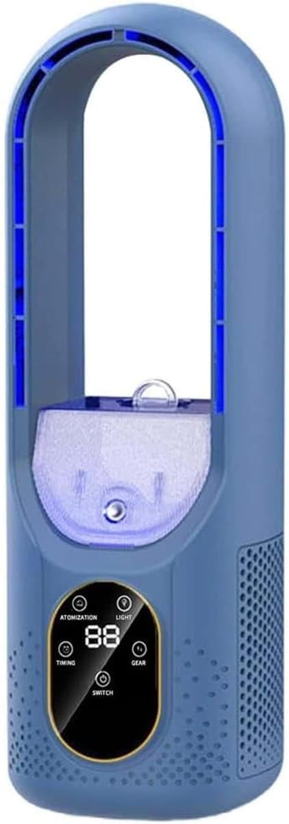 Draagbare airconditionerventilator, luchtverdamperkoeler, USB-airconditionerventilator, mini-airconditionerkoeler (blauw) — afbeelding 1