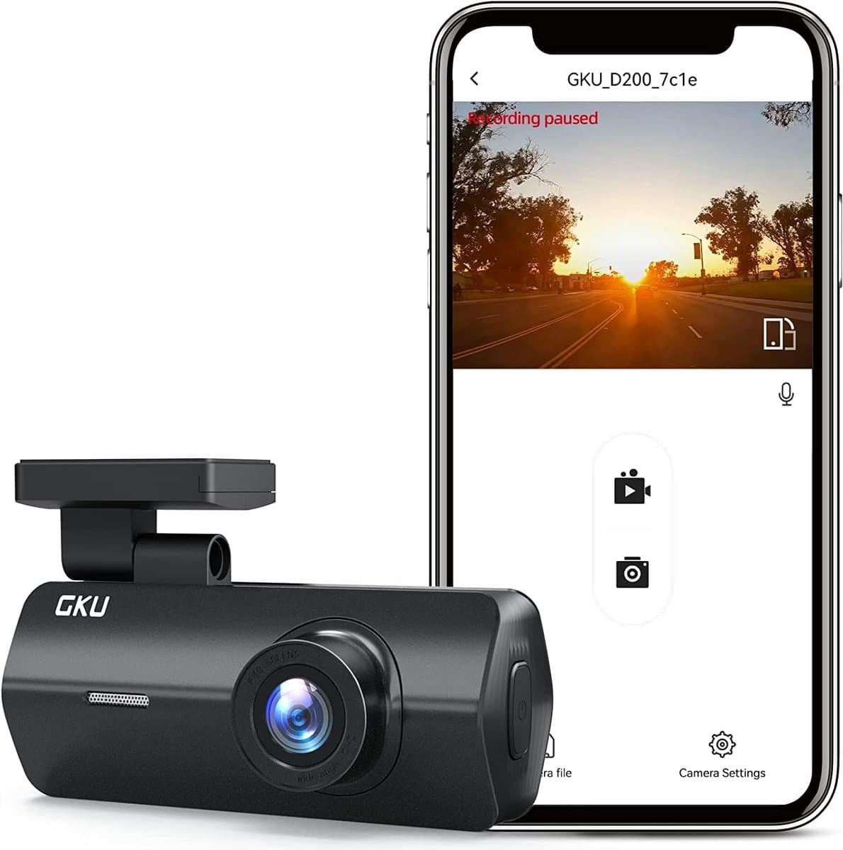 Dashcam Auto 2.5K 1600P met WiFi, 170° Groothoek en Nachtzicht | Parkeermonitor — afbeelding 1