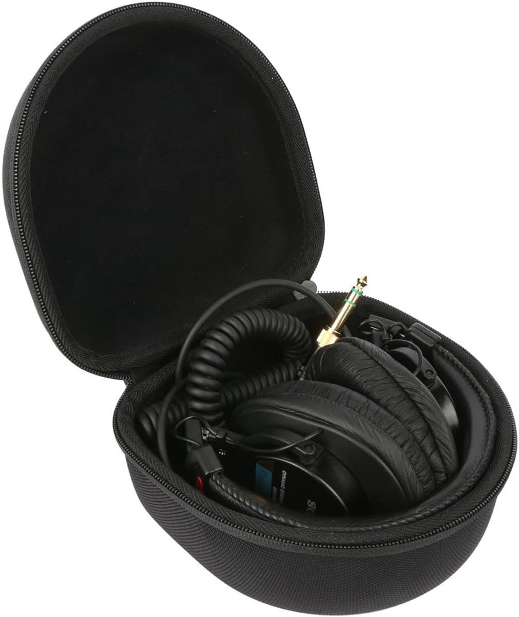 Harde Hoofdtelefoonhoes - Beschermhoes Koptelefoon - Reizen Muziek - Waterdicht Schokbestendig - 18.8 x 18 x 11 cm - Zwart — afbeelding 1