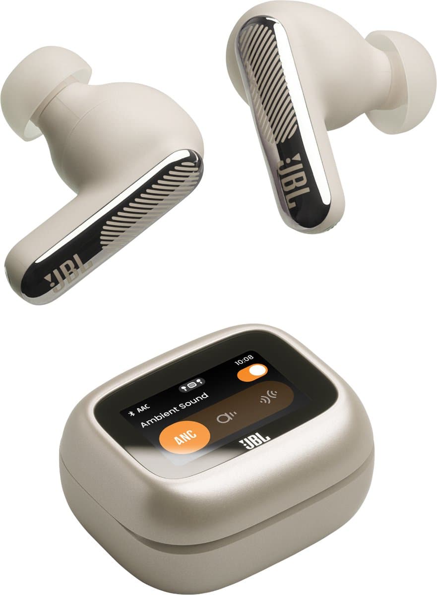 JBL Live Beam 4 Draadloze oordopjes met Noise Cancelling en Smart Case (2026) Champagne — afbeelding 1