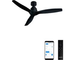 CREATE - Stille plafondventilator van 40 W met technische ABS-bladen, verkrijgbaar in verschillende maten - M - Geen licht - WIFI - WIND STYLANCE