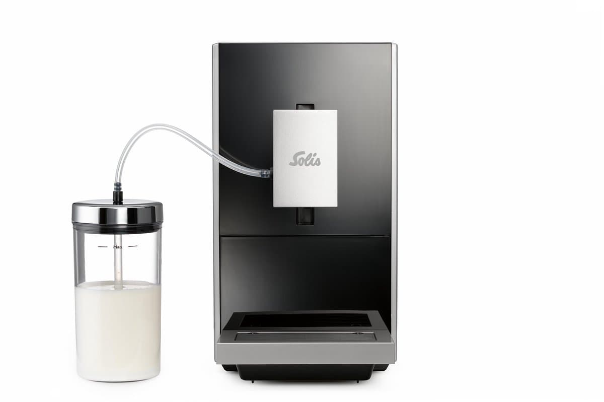Solis Caffè & Più Volautomatische Espressomachine - Koffiemachine - Bonenmachine - Met Melkreservoir - Instelbare Sterkte & Temperatuur - Zwart — afbeelding 1