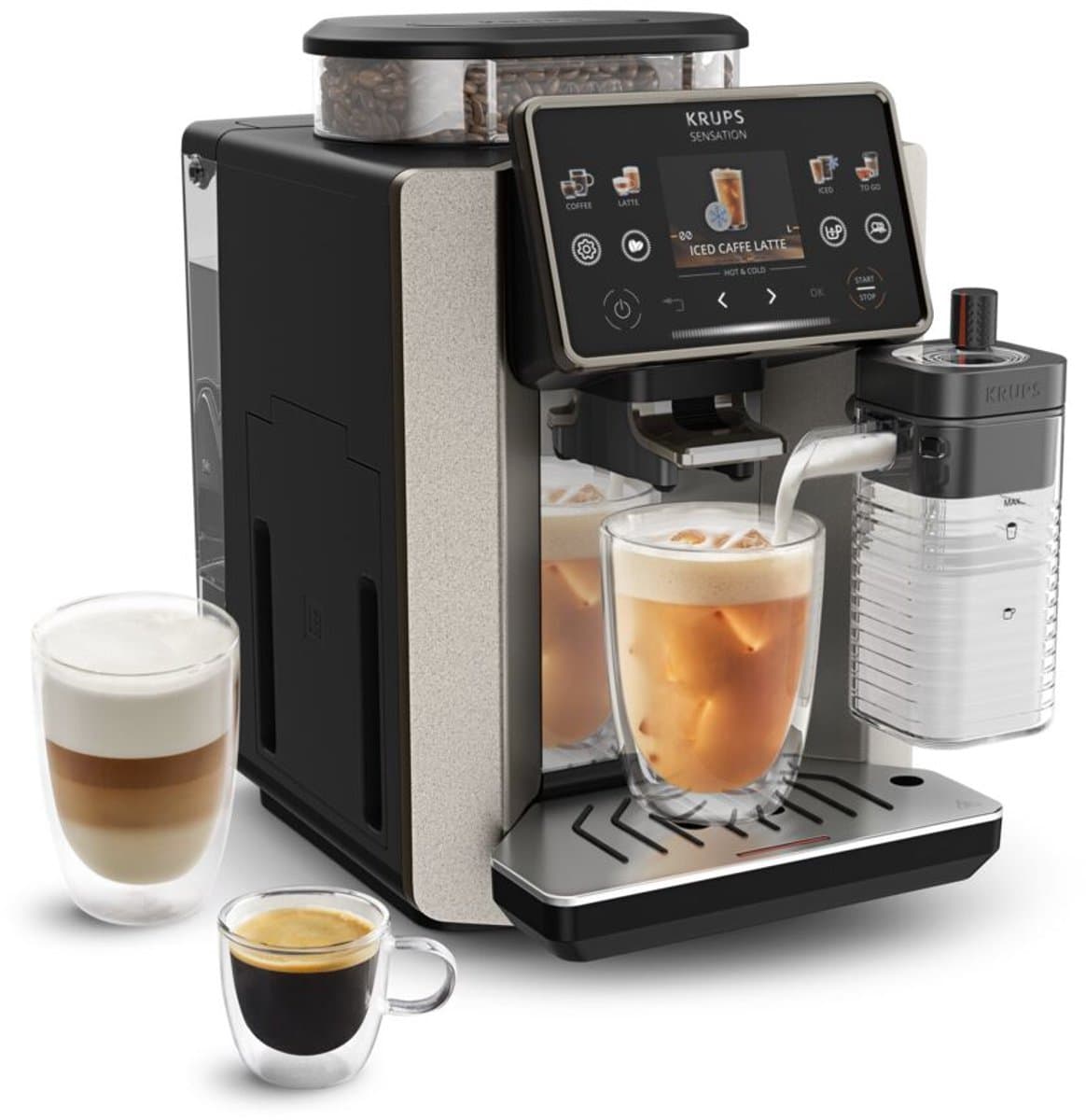 Krups Sensation Elite Milk EA917E - Volautomatische Espressomachine - Silver - Snel Opgewarmd — afbeelding 1