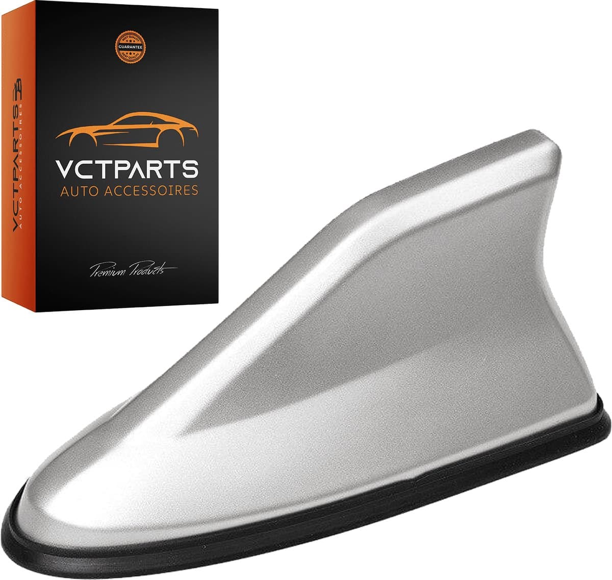 VCTparts® Universele Haaienvin Autoradio Antenne Grijs/Zilver - Sportief Modern Auto Design — afbeelding 1
