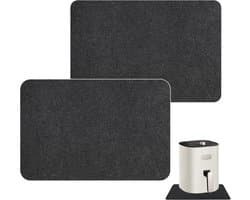 Heat Resistant Mat voor Air Fryer - Keuken Bescherming Mat - Nonstick - Non-Slip - Herbruikbaar (2 Stuks)
