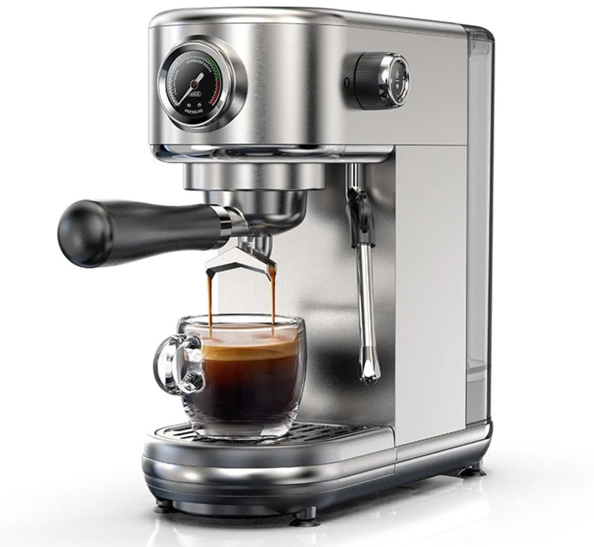 Norvia - Automatische espressomachine - Koffiemachine - 20 bar - Temperatuurregeling - 51 mm portafilter - Nauwkeurige smaak — afbeelding 1