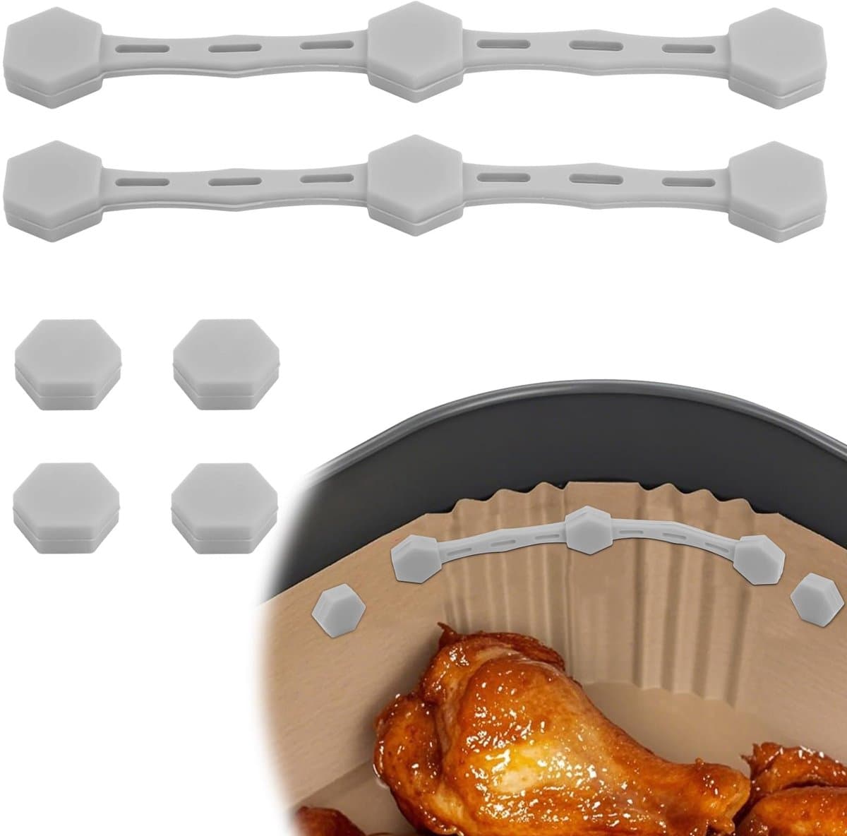 Siliconen Magneten voor Airfryer - Versterkte Grip - Set van 2 Stukken — afbeelding 1