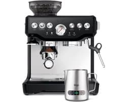 Sage SES875BTR the Barista Express Black Truffle - Pistonmachine - incl. Temp Control Melkkan - Espressomachine