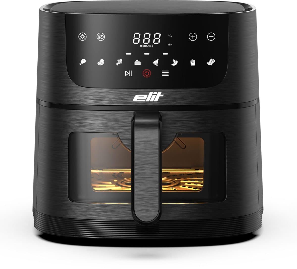 Elit AF4000- Airfryer 4L met kijkvenster-1350W-8 programma's-Digitaal Display-Gezond frituren zonder olie. — afbeelding 1