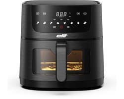 Elit AF4000- Airfryer 4L met kijkvenster-1350W-8 programma's-Digitaal Display-Gezond frituren zonder olie.