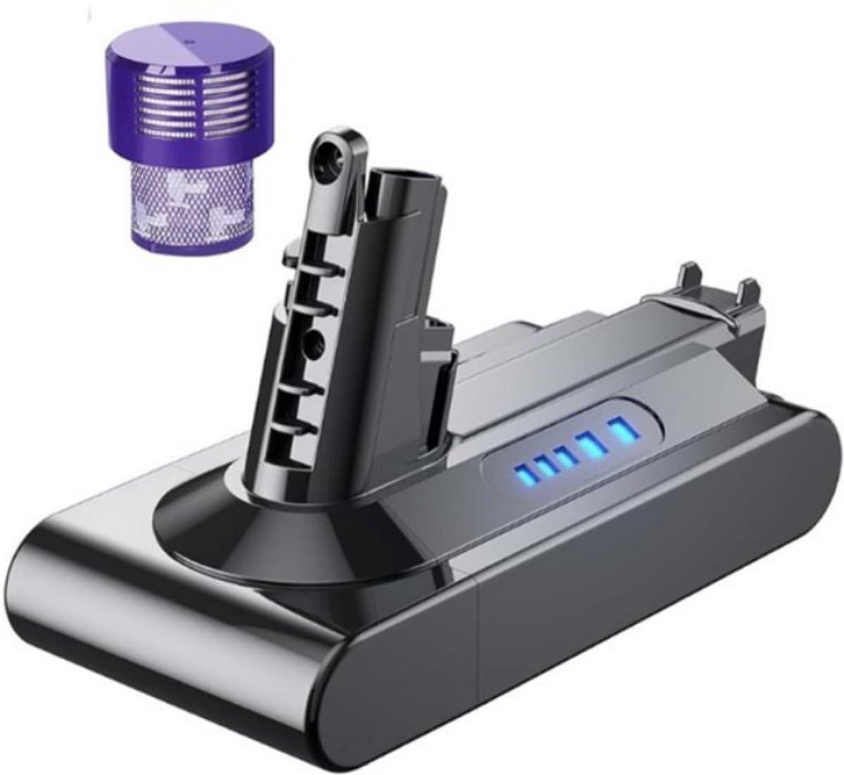V10 Serie Li-ion 3800mAh/25.2V Plus.Parts Hoge Capaciteit Accu geschikt voor Dyson — afbeelding 1