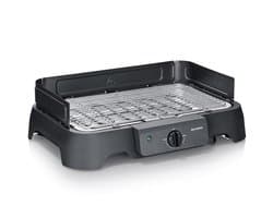 Severin PG 8593 Elektrische BBQ Tafelgrill – 2000 W – RVS Grillrooster – Temperatuurregelaar 35-200°C