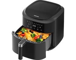 Dewelling XL Airfryer 9L AF80D10 – 2350W Heteluchtfriteuse met 360° Luchtcirculatie, 9 Programma's