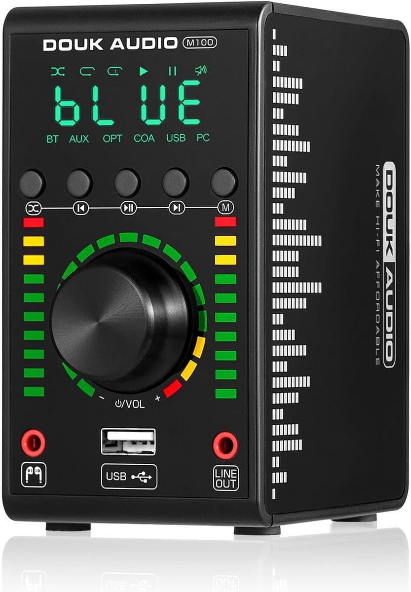 Mini Bluetooth Versterker met USB DAC en Digitale Audio Ingangen — afbeelding 1