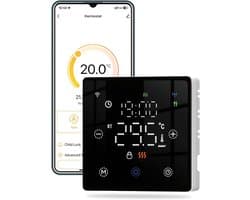 Slimme Thermostaat voor CV-ketel en Vloerverwarming - Zigbee - App & Spraakbediening