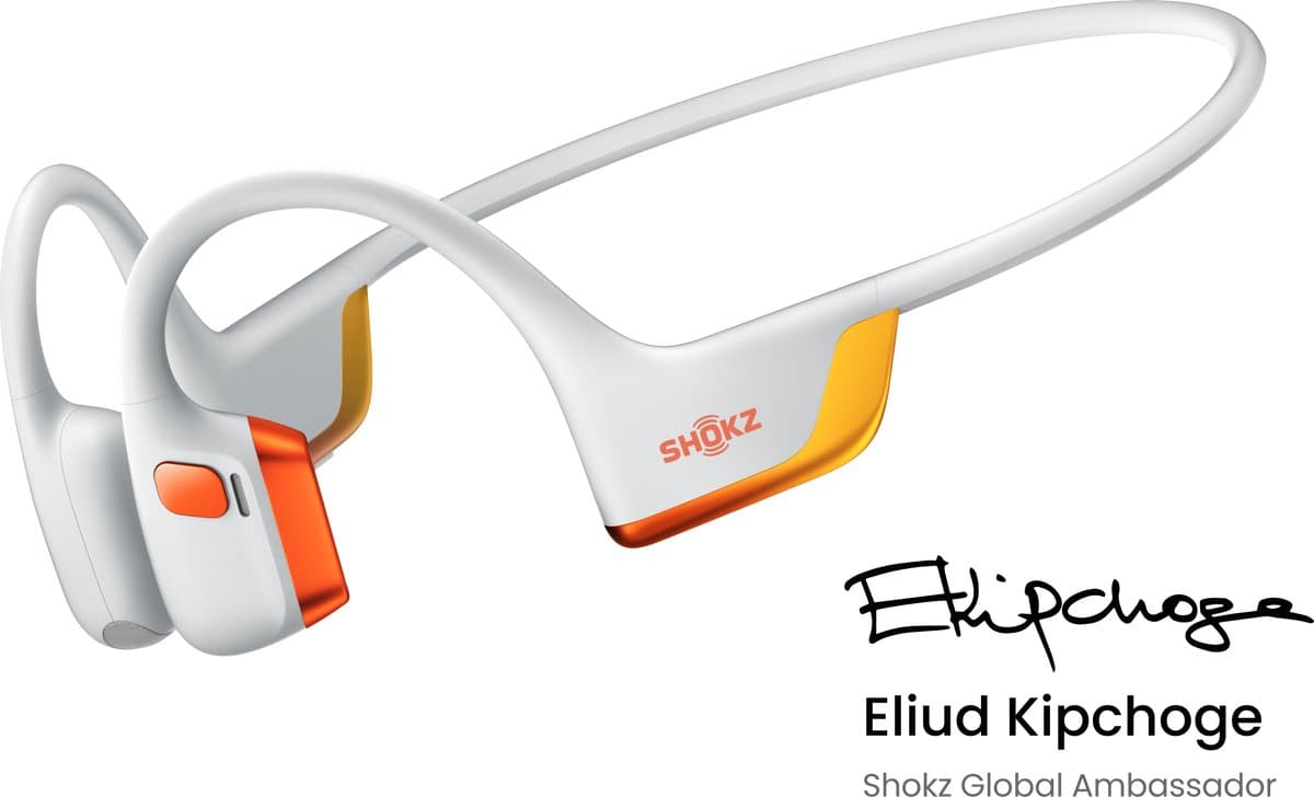 Shokz OpenRun Pro 2 EK Open-ear Sporthoofdtelefoon – Bone Conduction – IP55 water- en zweetbestendigheid – Eliud Kipchoge Edition – Oranje/Wi — afbeelding 1