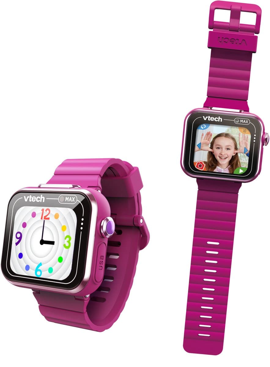VTech smartwatch KidiZoom Max donker roze - educatief kinderspeelgoed. — afbeelding 1