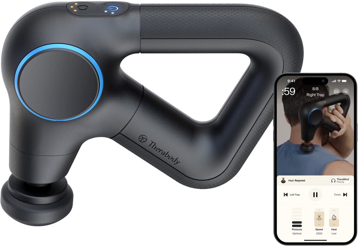 Therabody Theragun Prime Plus – Professionele Massage Gun – 4 Opzetstukken - Robuust, Kras- en Stootvast - Sneller Herstel & Pijnverlichting — afbeelding 1