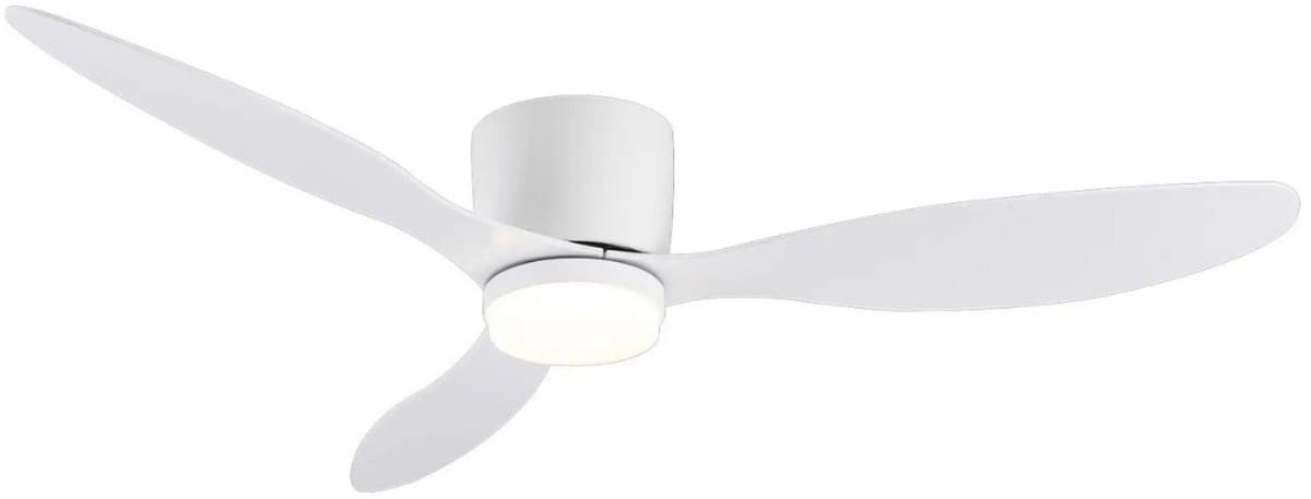Livano Plafondventilator - Met Verlichting - Plafond Ventilator - Met Lamp - Plafonniere Met Ventilator - Met Licht - Wit - 105cm — afbeelding 1