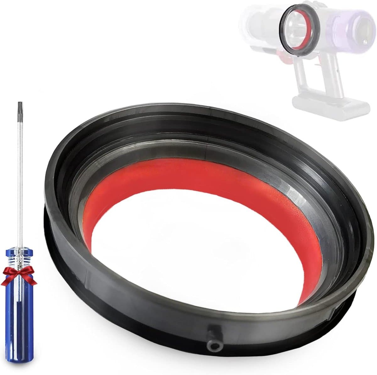 Afdichtring geschikt voor Dyson V12 V10Slim SV18 SV20 stofreservoir, reserveonderdelen, afdichtring, houder voor Dyson SV18 SV20 stofaccessoires, stofzuiger, afvalcontainer, reserveonderdeel — afbeelding 1