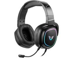 VX Gaming Thunder Gaming Headset met Microfoon - Bedraad - RGB Verlichting - Bluetooth - Geschikt voor PC / PS4 / PS5 / Xbox / PC - Afneembare Microfoon (VX-242-BK)