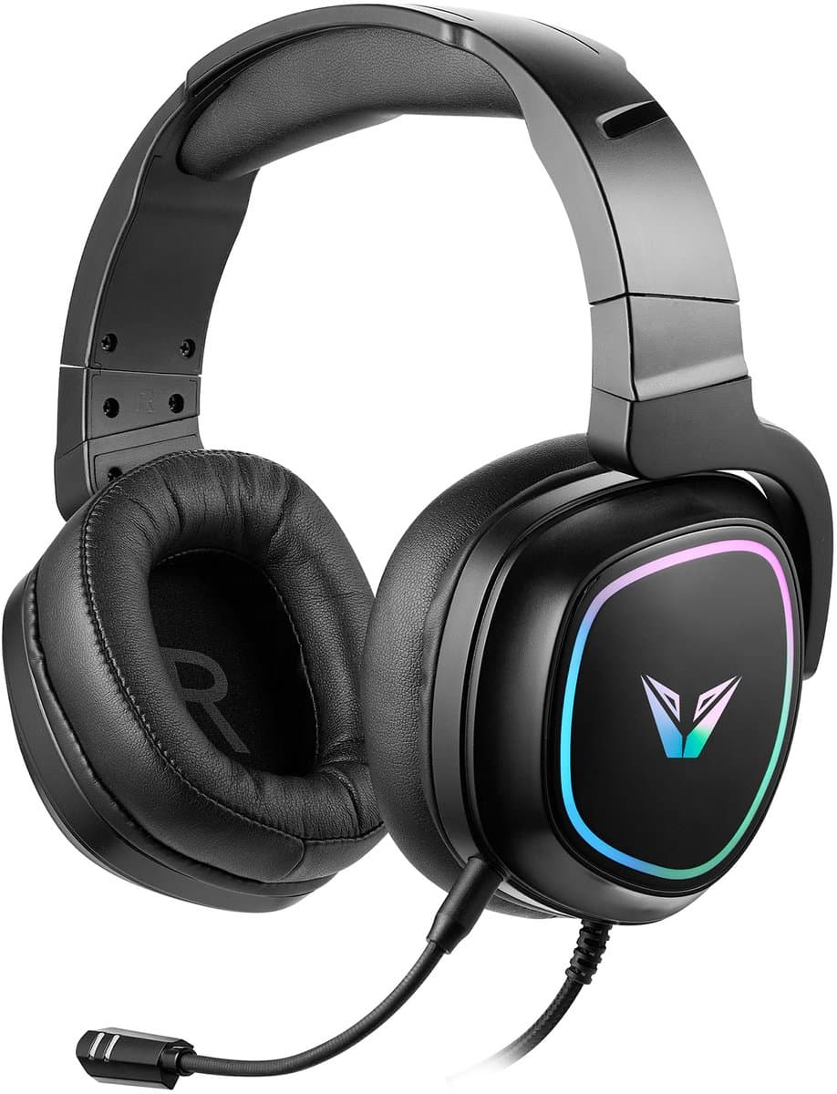 VX Gaming Thunder Gaming Headset met Microfoon - Bedraad - RGB Verlichting - Bluetooth - Geschikt voor PC / PS4 / PS5 / Xbox / PC - Afneembare Microfoon (VX-242-BK) — afbeelding 1