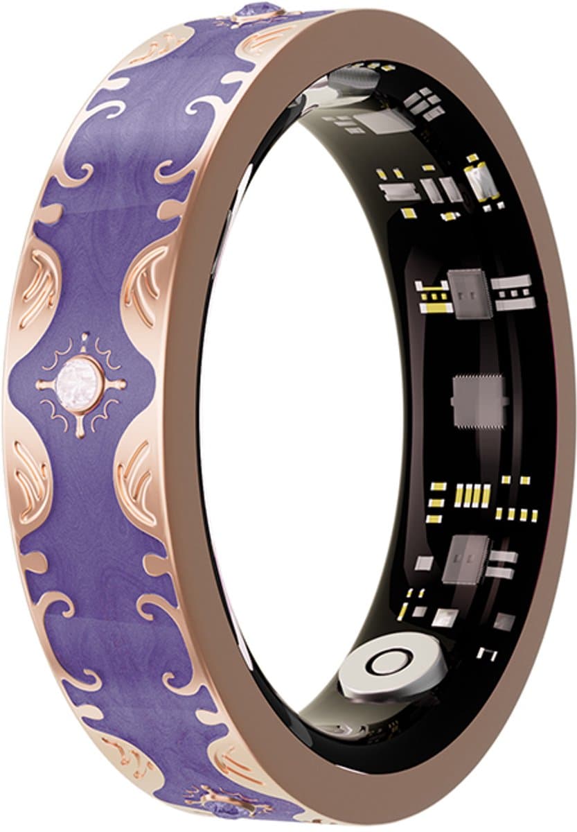 WizBay Premium Select® Bohemian Smart Ring - Glory Purple - Hartslag, Slaap en Zuurstofmeting - Activiteitstracker - Maat 10 — afbeelding 1