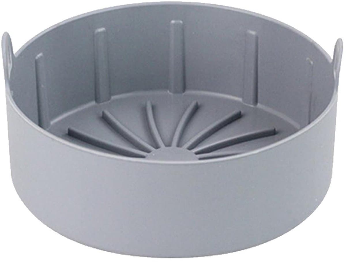Elkuaie Silikon Pot Liners - Airfryer Siliconen Bakje Ronde - 16cm Wiederverwendbaar voor Meeste Modellen - 1 - Keuken - Grijs — afbeelding 1
