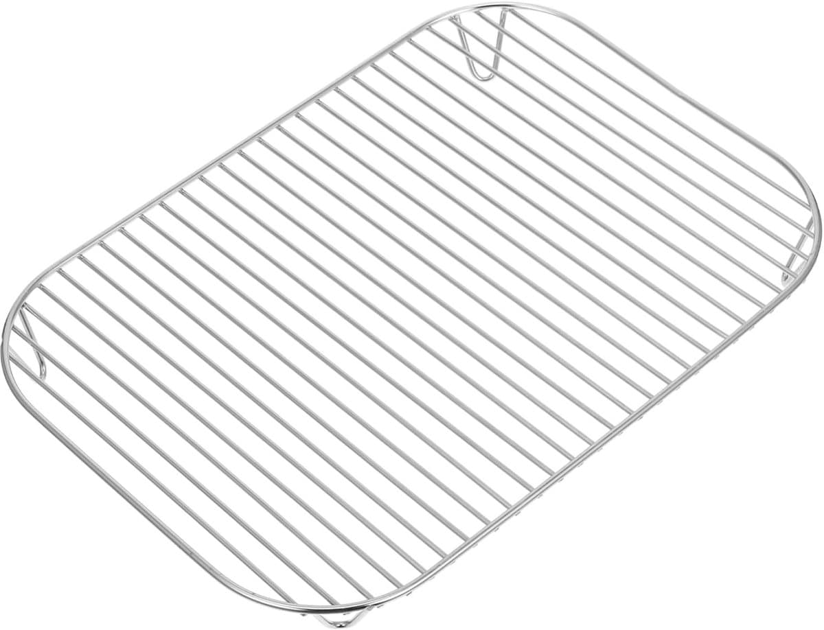 Roestvrijstalen Airfryerstandaard met Dubbele Laag Grillrek voor Buiten Koken Accessoires voor Airfryers,31.5*22*3 — afbeelding 1
