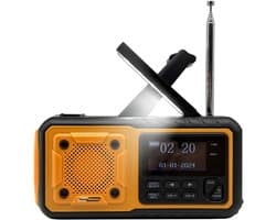 NoodNieuws Noodradio – AM/FM/SW – Zonnepaneel – 4000mAh Powerbank