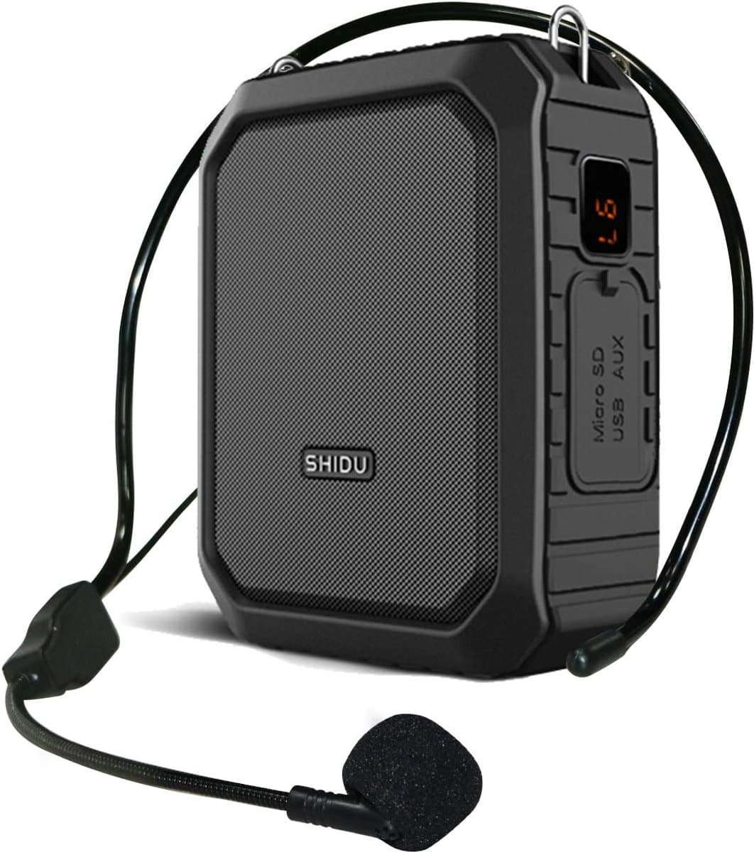 MELVRA Bluetooth Spraakversterker - Draagbare Microfoon met Headset - 18W - 4400mAh Accu - 12 Uur Speeltijd - Waterbestendig - Stemversterker voor Leraren & Gidsen - Binnen/Buiten — afbeelding 1