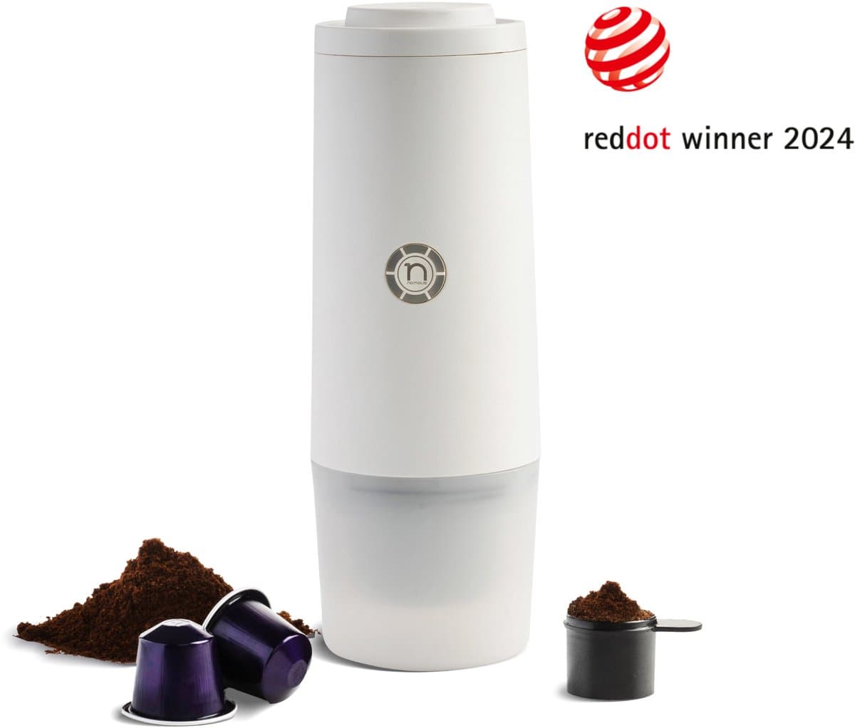 Nomious PrimeBrew Draagbare Espressomachine – Zelfverwarmend – 20 Bar – Oplaadbaar – Nespresso Capsules & Gemalen Koffie — afbeelding 1
