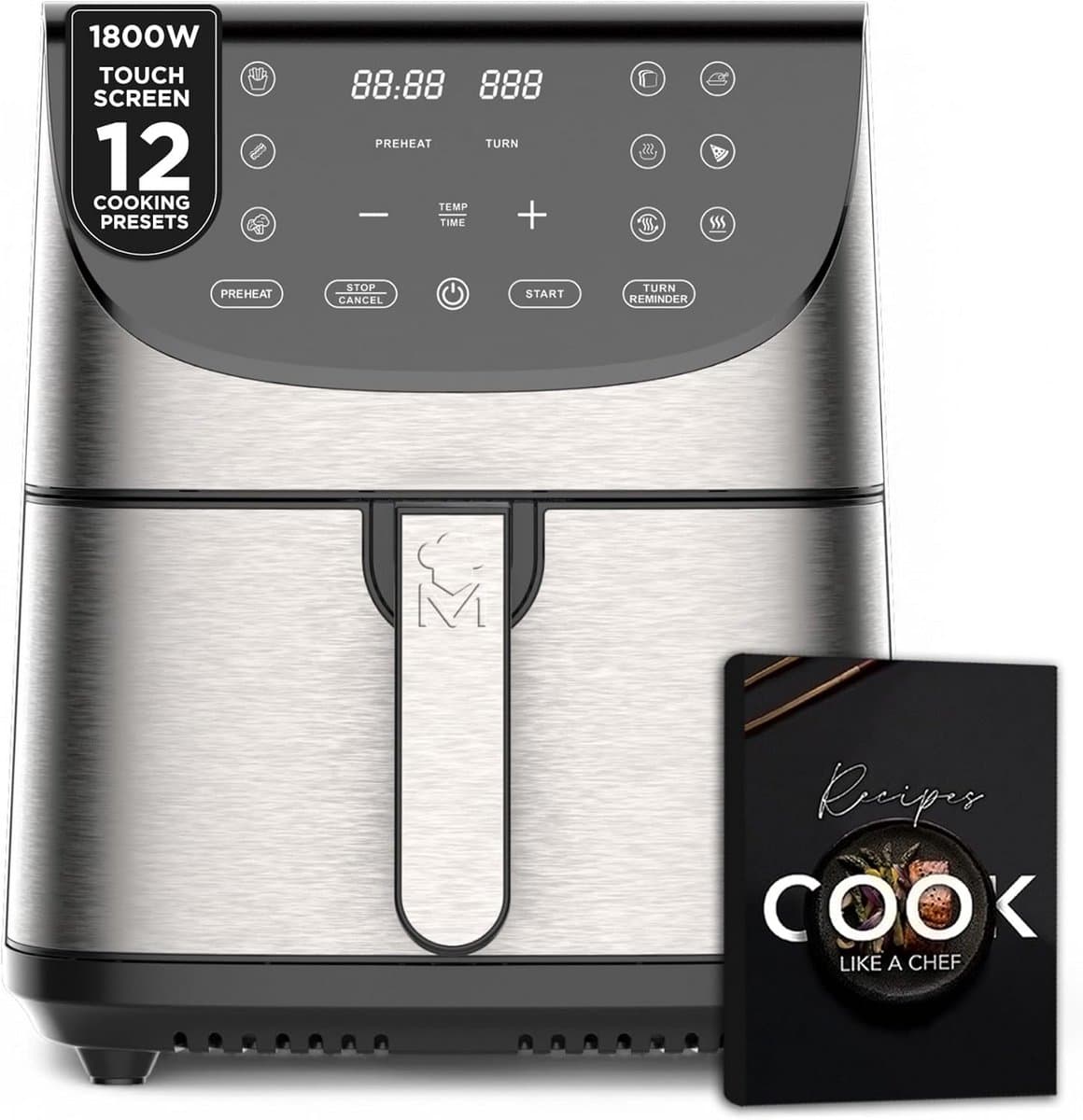 Heteluchtfriteuse 7 Liter XXL met 1700W Vermogen en LED Touchscreen — afbeelding 1