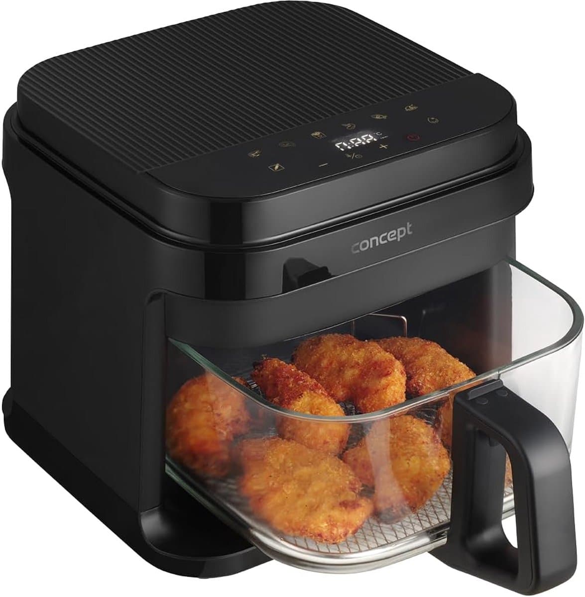 Gezonde Heteluchtfriteuse met Grote Glazen Mand 5,5L — afbeelding 1