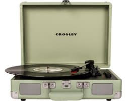 Crosley Cruiser Plus platenspeler - Mint - Bluetooth in/uit platenspeler