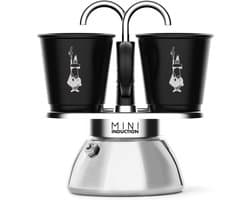 Bialetti Mini Express Induction 2 Kops – Espressomaker – Geschikt voor Inductie – Inclusief 2 Espressokopjes