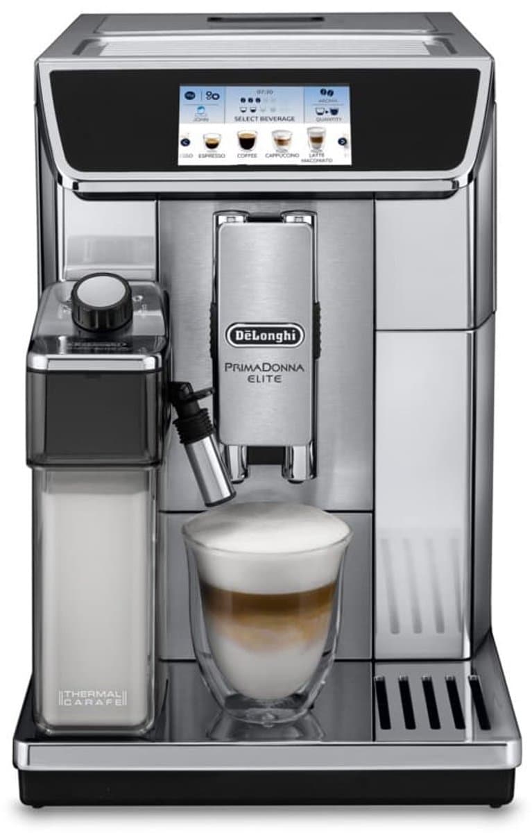 De'Longhi PrimaDonna Elite ECAM650.75.MS - Volautomatische Espressomachine - Metaal/Zilver — afbeelding 1