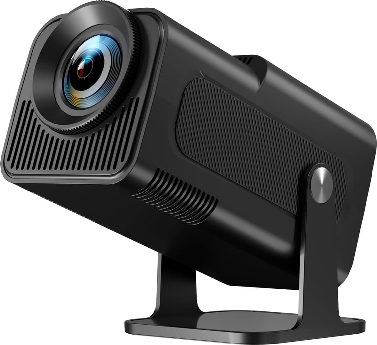 1080p Full HD Mini-Beamer met Android TV, Wifi en Bluetooth - Draagbare Korte Afstand Projector voor Thuisbioscoop met 270 Graden Draaifunctie - Zoom Optie voor Mobiele Telefoon — afbeelding 1